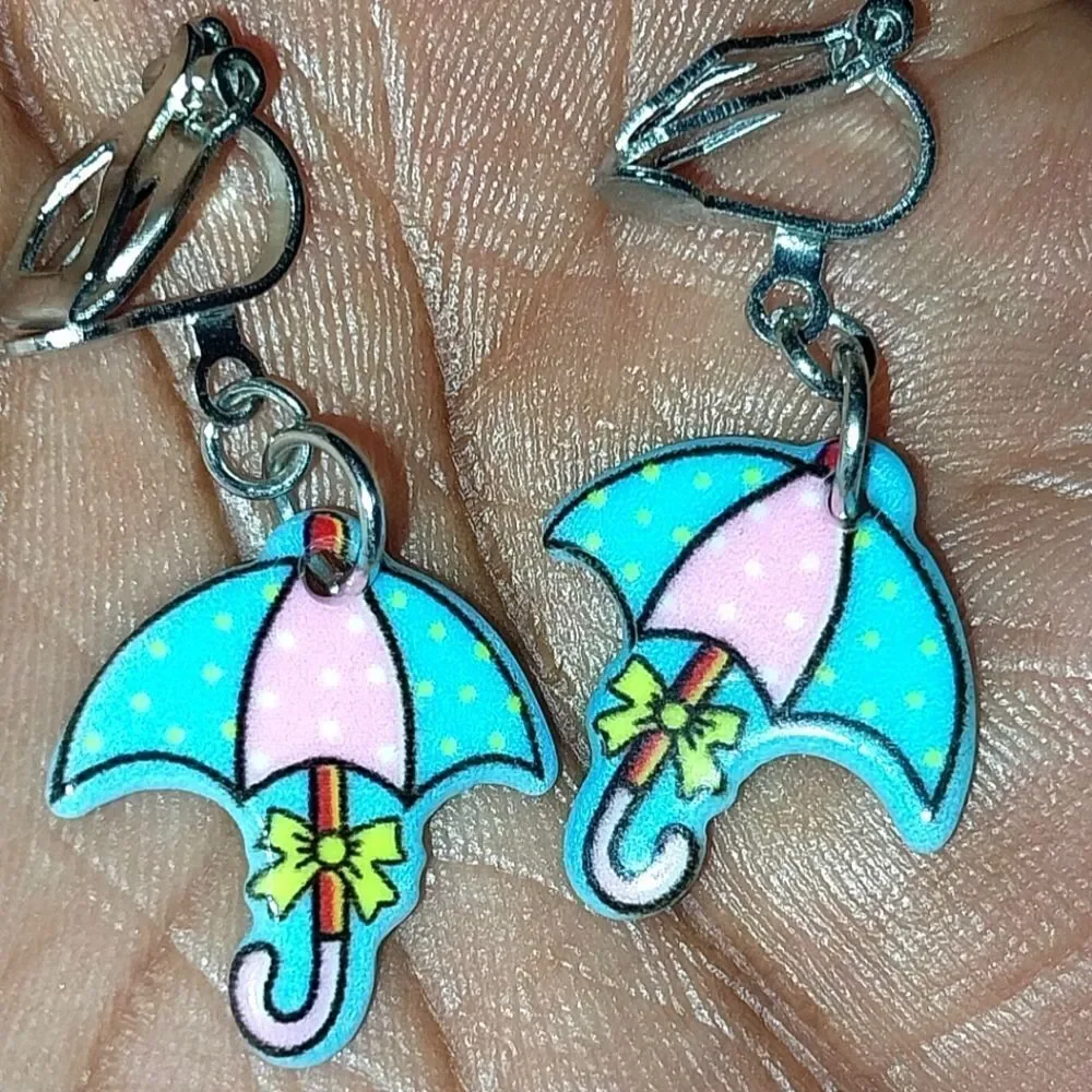 Beautiful fashion clip-on kids earrings